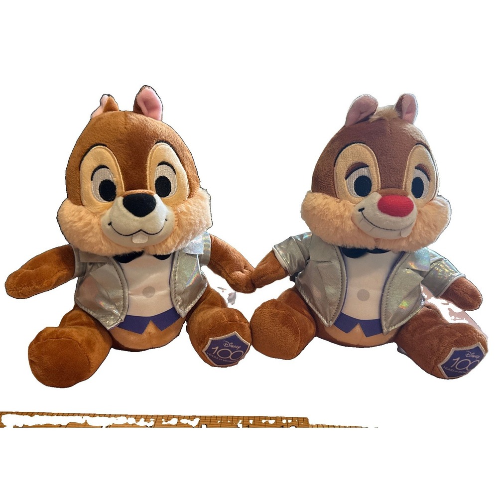 Disney Platinum Chip Dale 100 Years of Wonder Plush Chipmunks Set